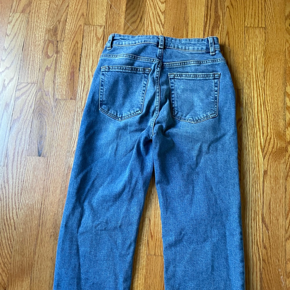 blue denim jeans